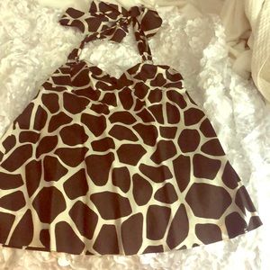 Beautiful silk  top with zipper on the side